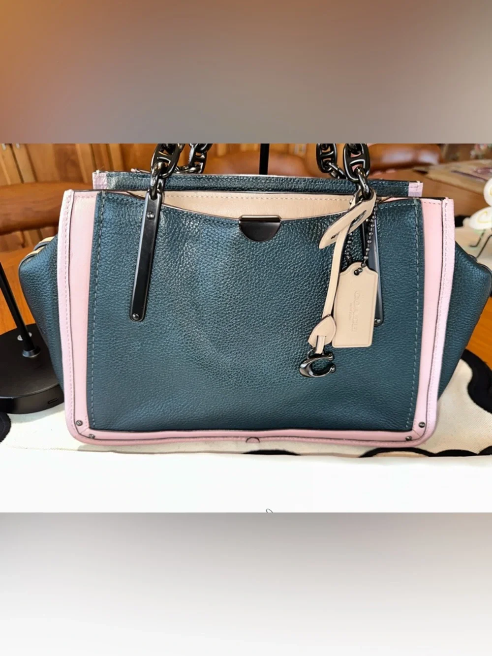 Coach Dreamer Satchel 31633 • Aurora Multi Colorblock Leather • Like New 🌸 - Picture 4 of 14